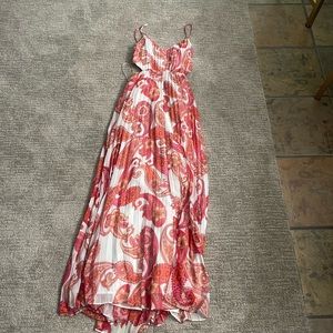 Express xs multicolored cutout dress. Gently worn.